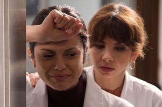 M jak miłość odc. 1867. Aneta (Ilona Janyst), Kasia (Paulina Lasota)