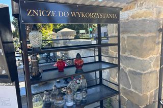 Koniec z marnowaniem szklanych zniczy. Na cmentarzach w Nowym Sączu pojawiły się zniczodzielnie