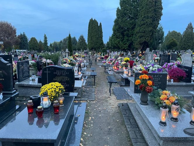 Cmentarz w Łodzi - 1 listopada
