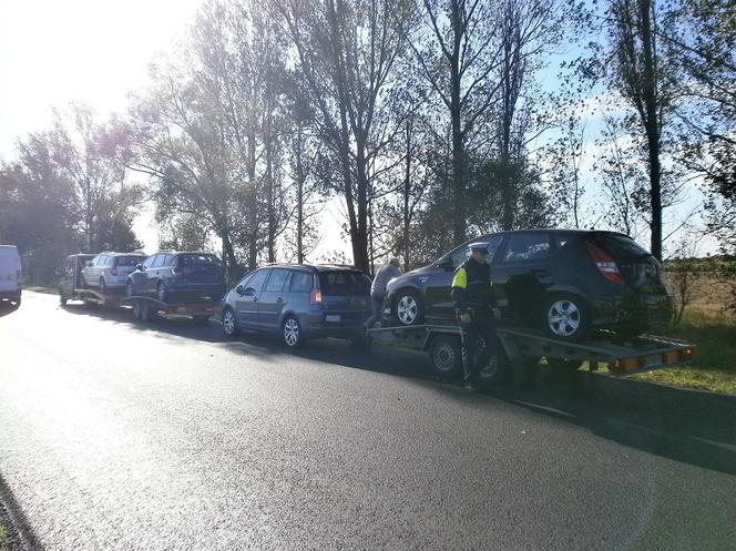 Skład holowanych pojazdów na krajowej dziesiątce