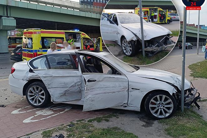 Wypadek w Al. Jerozolimskich. Kierowca z epilepsją wjechał w barierki