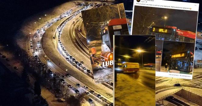 Fatalne warunki w Lublinie! Autobusy taranowały osobówki, wszędzie stłuczki i korki
