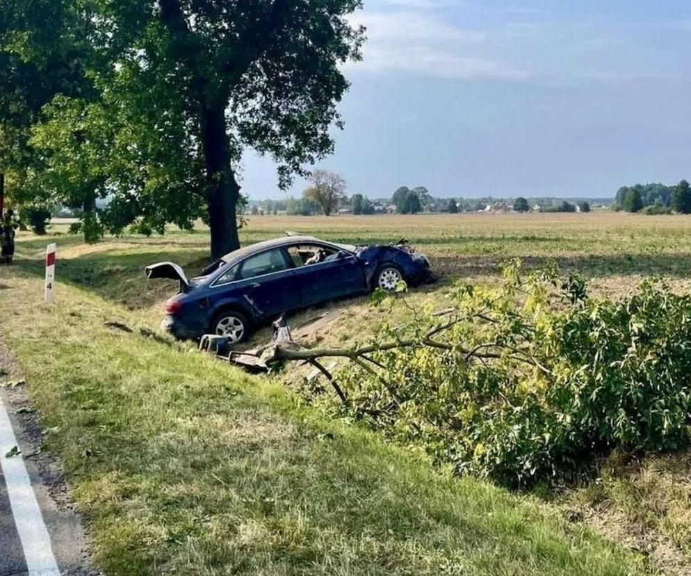 Śmiertelny wypadek w woj. lubelskim. Kierowca nie miał uprawnień, w aucie znaleziono alkohol