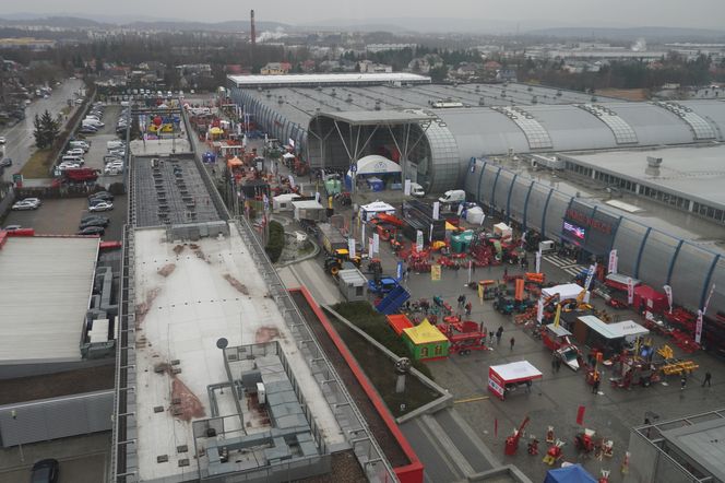 Widok na Targi Kielce i okolice z wieży Sigma