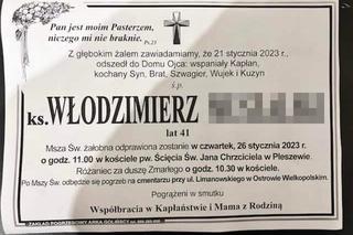 Tajemnicza i niespodziewana śmierć młodego księdza