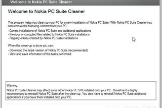 Dobre programy: NOKIA PC SUITE CLEANER 7.1.1 - oczyść komputer po Nokia PC Suite i Ovi Suite