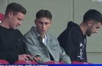 Marc-Andre ter Stegen, Fermin Lopez i Joan Garcia podzcas meczu FC Barcelona- PSG