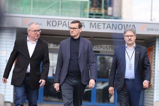 Premier Mateusz Morawiecki przed kopalnią w Zofiówce [GALERIA]