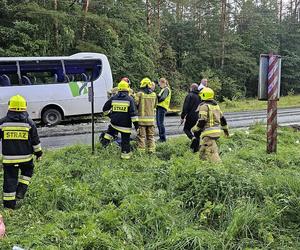 Wypadek w pobliżu Konotopu  - autobus z tirem 