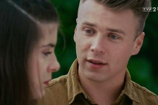 Barwy szczęścia odc. 1934. Agata (Natalia Zambrzycka), Patryk (Konrad Skolimowski)