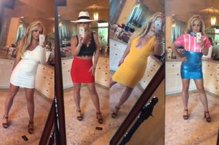 Britney Spears chwali się garderobą [VIDEO]. Czas zatrudnić stylistę?