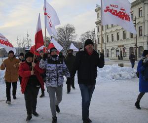 Funkcjonariusze ZOMO w centrum Lublina