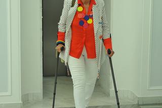 Joanna Senyszyn wyszła ze szpitala. Teraz musi chodzić o kulach 