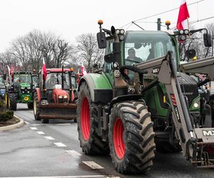 Strajk rolników w Krakowie. Ciągniki blokują ulice w mieście