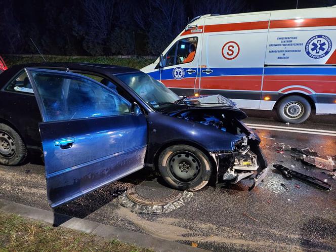 Wypadek Iłżecka 19.12.21 Starachowice