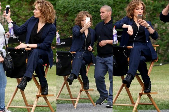 Jennifer Lopez na planie serialu Shades Of Blue
