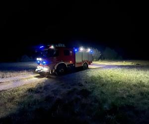 Tajemniczy obiekt spadł na poligonie pod Szczytnem? Nocna akcja policji i strażaków