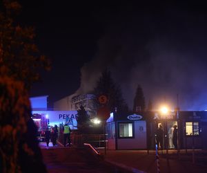 Pożar hali w Sosnowcu