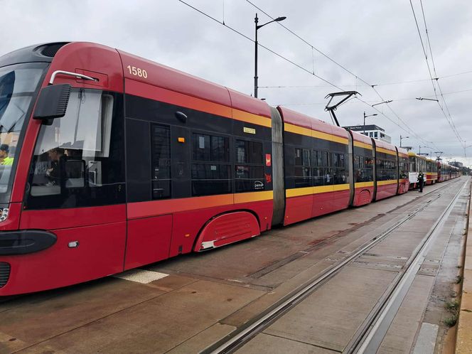 Zderzenie tramwajów w centrum Łodzi