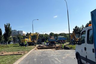 Zapadła się ulica w Lublinie. Występują utrudnienia w ruchu