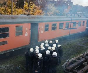 Demolka pociągu w Iławie. Stu policjantów w akcji