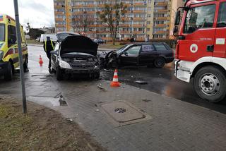 Zderzenie dwóch samochodów na skrzyżowaniu Brzozowej z Bielicką! [ZDJĘCIA]