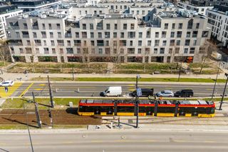 Tramwaj do Wilanowa blisko końca trasy