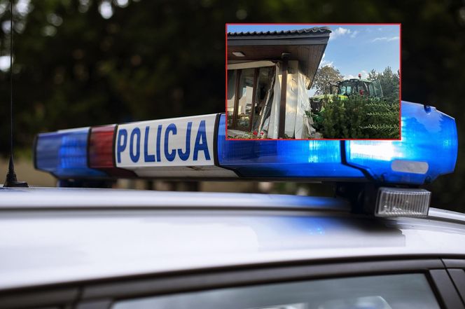 Wypadek w w Balczewie pod Inowrocławiem. Ciągnik wbił się w dom