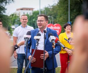 Jurek Owsiak przyjechał do Chorzowa. Oficjalnie otwarto rondo im. Fundacji WOŚP