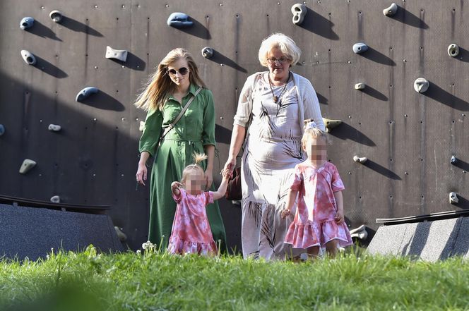 Agnieszka Kaczorowska z mamą