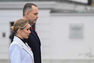 Marta Nawrocka w czasie obchodów Narodowego Święta Niepodległości