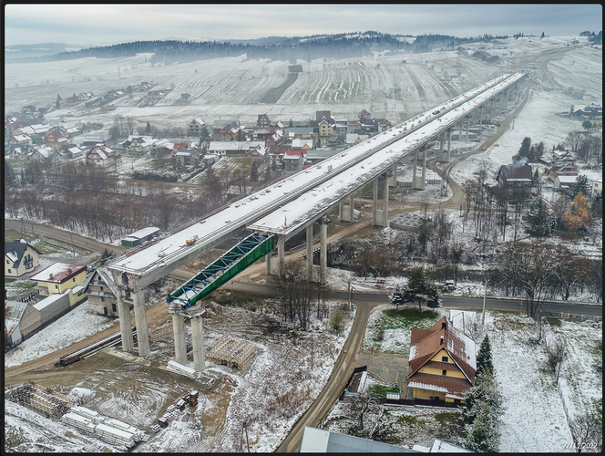 Budowa zakopianki Rdzawka - Nowy Targ  