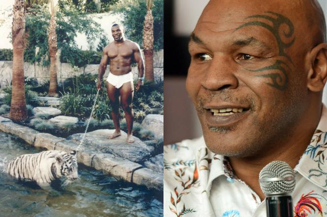 Mike Tyson i jego tygrys