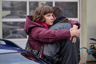 Na Wspólnej odc. 3998. Brygida (Maja Wolska), Michał (Robert Kudelski)