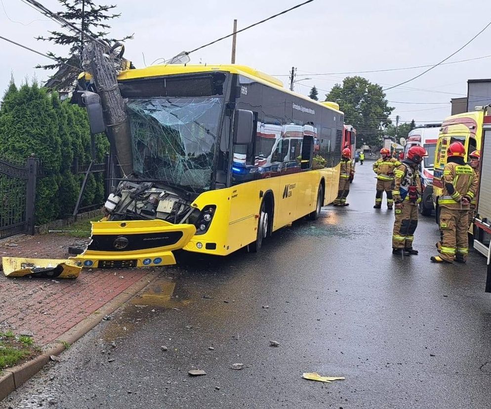 Wypadek autobusu w Tarnowskich Górach