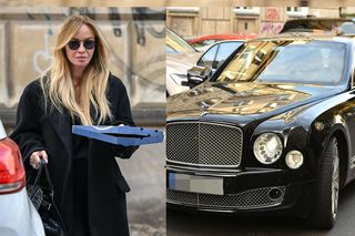 Odstawiona Joanna Przetakiewicz ma Bentleya i szofera. Tak pojechała po pizzę