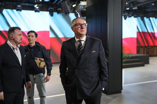 Przemysław Wipler w sztabie wyborczym Konfederacji i Bezpartyjnych Samorządowców