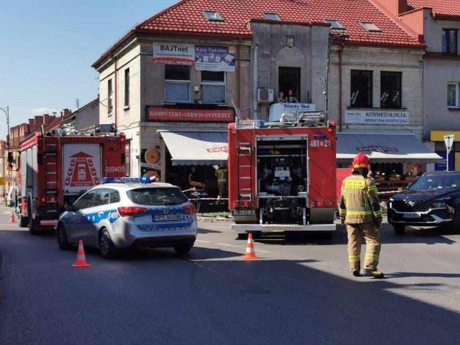 Potrącenie na chodniku w centrum Pińczowa