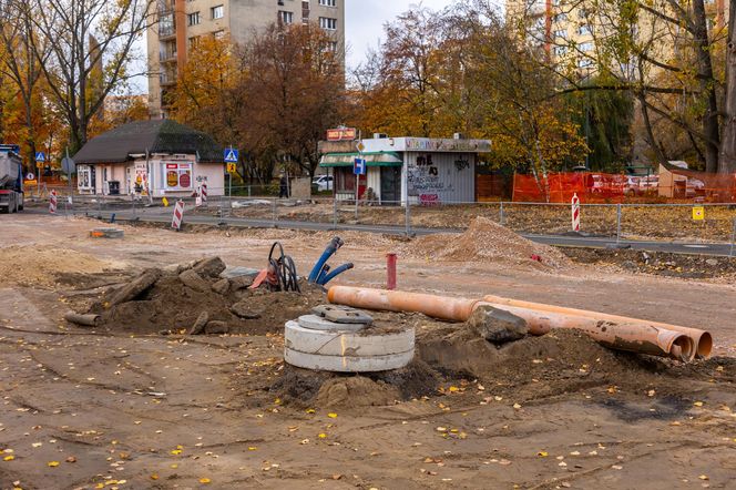 Budowa tramwaju na Stegny w Warszawie