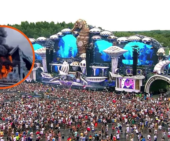 Wielki pożar na scenie głównej festiwalu Tomorrowland!