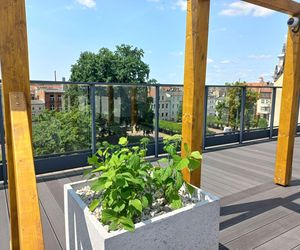 Ale miejsce! Letnia czytelnia na dachu biblioteki w Lesznie prawie gotowa