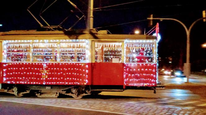 Mikołajkowy tramwaj w Szczecinie
