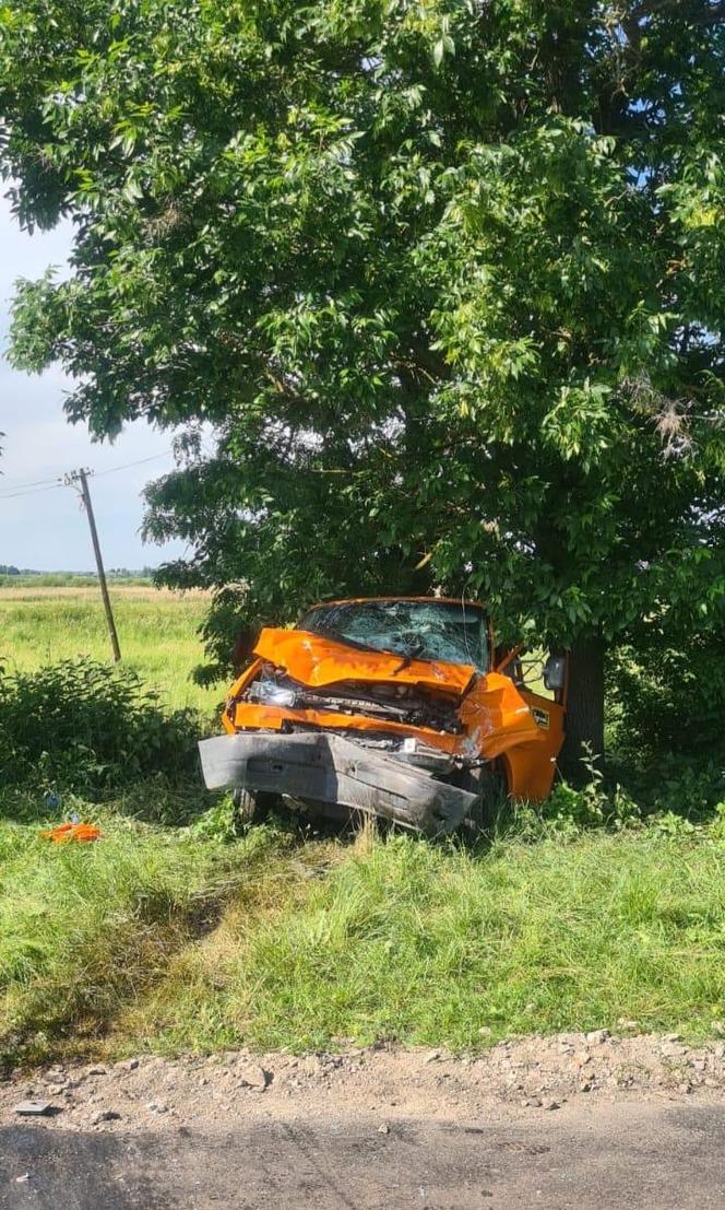 Lubelskie: Zderzenie ciężarówki z pojazdem służb drogowych. Pięć osób jest rannych