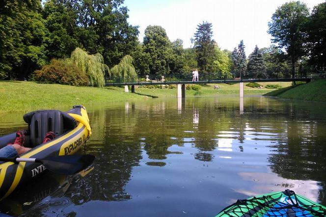 Po zamojskim parku można pływać do września