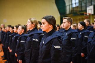 Ślubowanie nowych policjantów w Łodzi