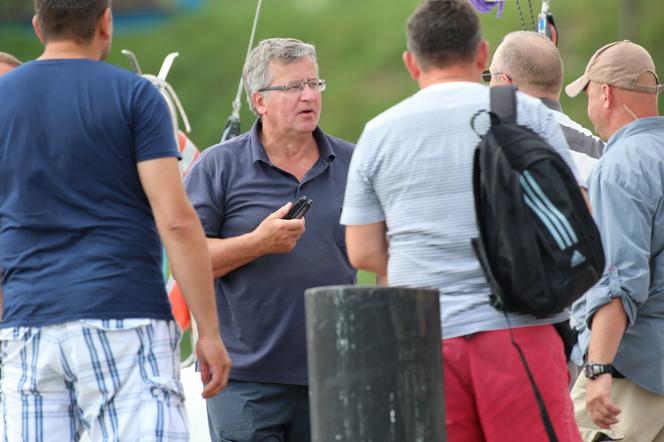Prezydent Bronisław Komorowski wyrwał się na żagle