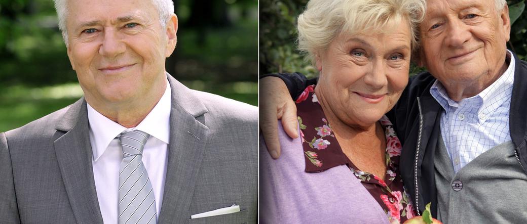 M jak miłość odc. 1009. Barbara Mostowiak (Teresa Lipowska), Lucjan Mostowiak (Witold Pyrkosz), Stanisław (Włodzimierz Matuszak)