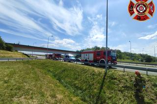 Straszny wypadek na A1 w Wieszowie. Kierowca się palił