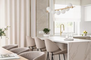 Dom w bieli i beżach pod Poznaniem