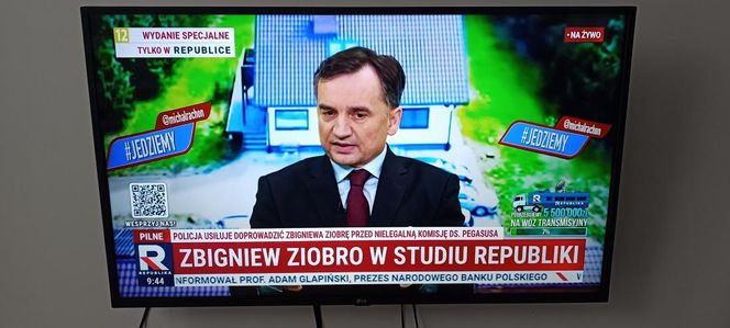 Zbigniew Ziobro w studio TV Republika